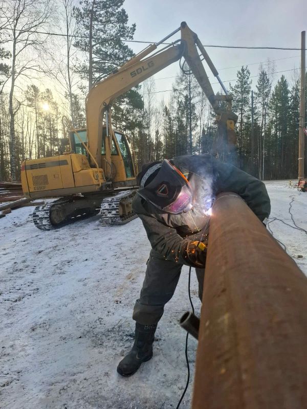 Управление газораспределительных сетей АО «Сахатранснефтегаз» начало строительство газораспределительных сетей в микрорайоне «Чанчик 2» города Ленска Ленского района