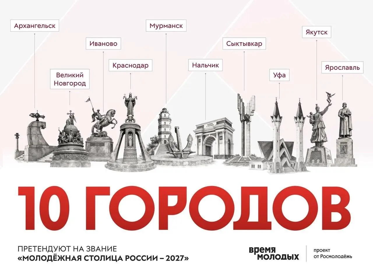 Якутск в ТОП–10 городов-претендентов на звание «Молодёжная столица России – 2027»