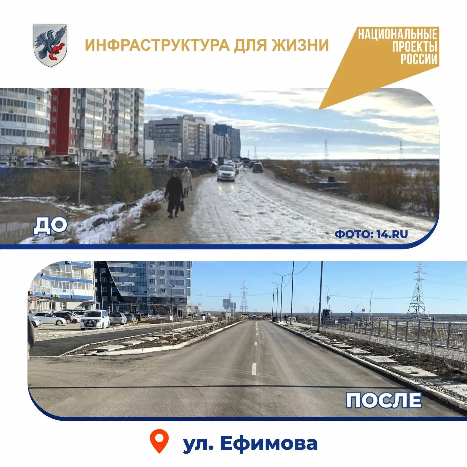 В Якутске открыли обновленную улицу Ефимова